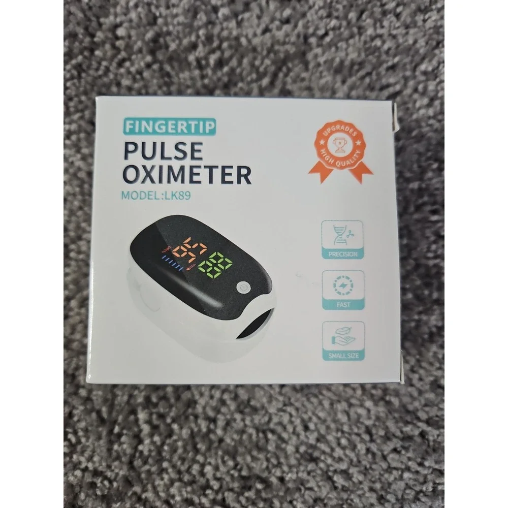Fingertip Pulse Oximeter Model LK89 Blood Oxygen SpO2 Heart Rate Monitor